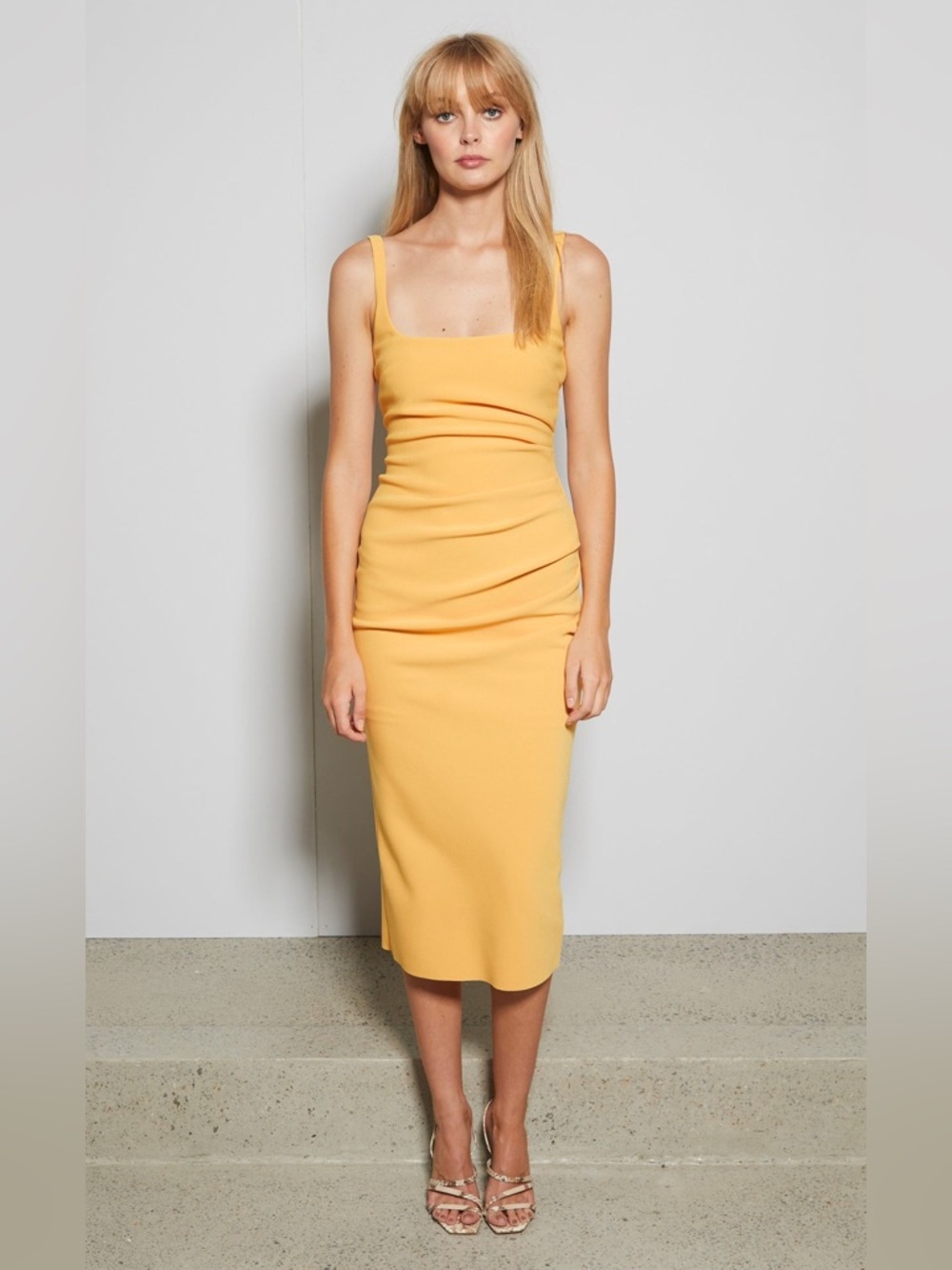Bec & Bridge Karina Tuck Midi Dress
